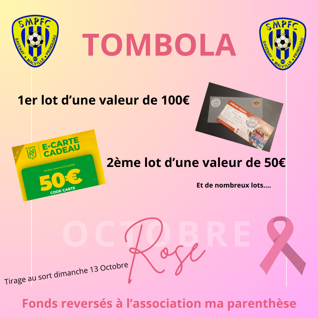 Tombola Octobre Rose 🎀