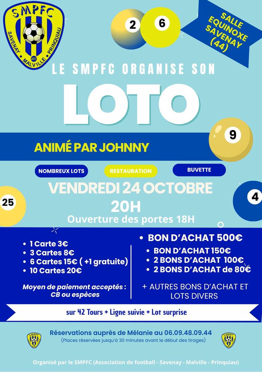 ✨ Le grand loto du SMPFC arrive ! ✨