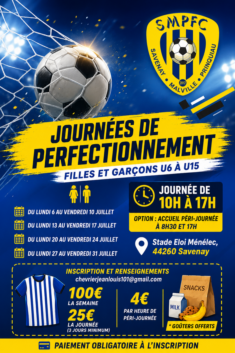 Journées de perfectionnement SMPFC 🟡🔵