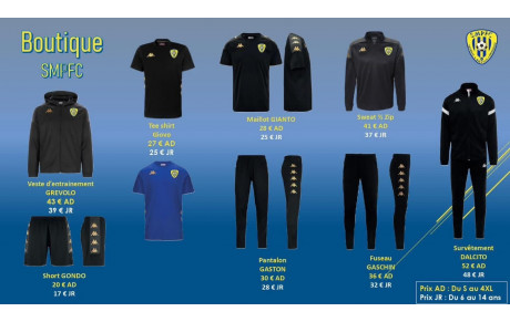 Dernière commande Boutique SMPFC 2025/2026 🟡🔵