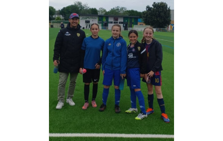 4 jeunes filles représentent l’entente aux détections U12F 🟡🔵